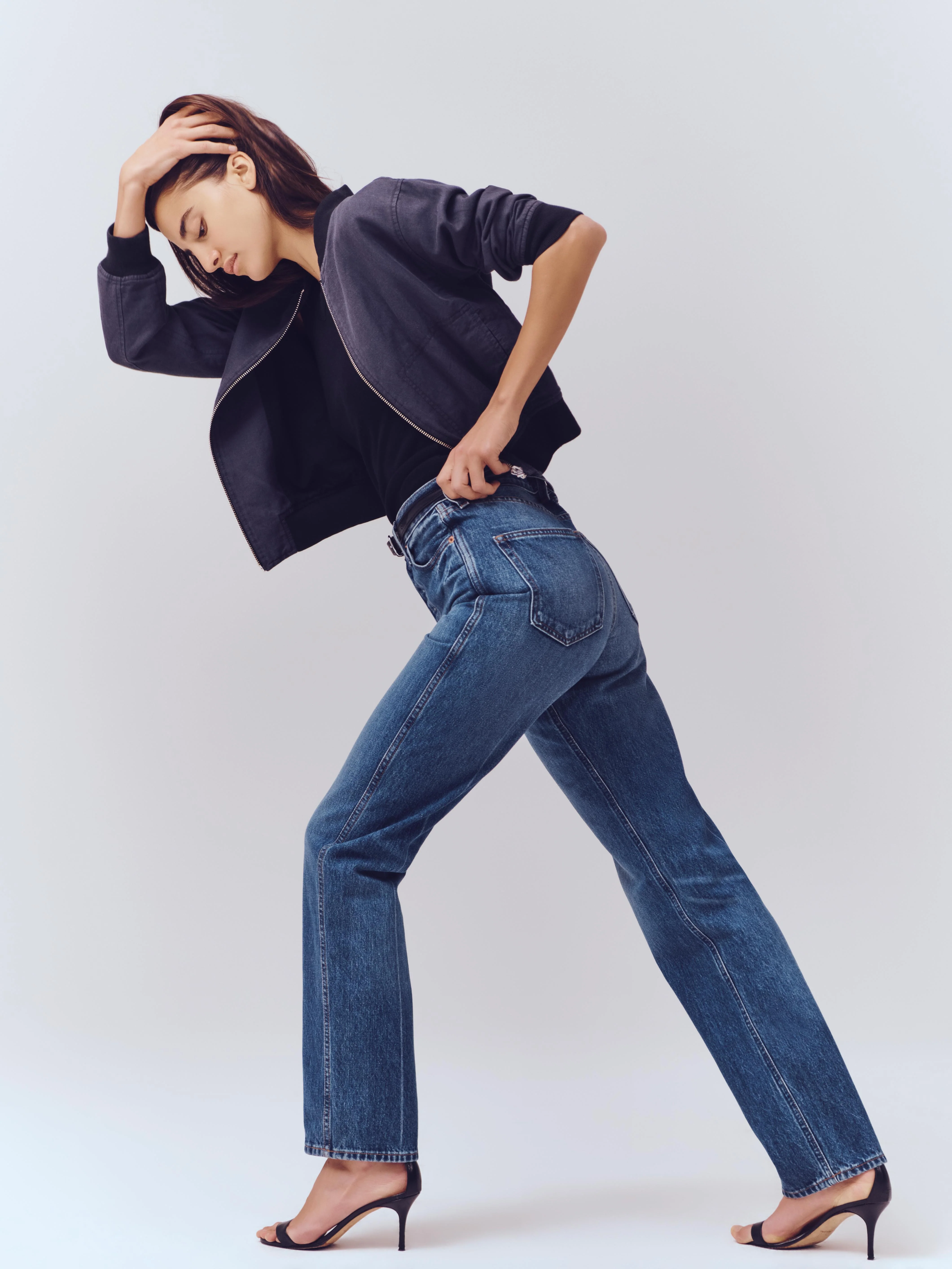 Carla High Rise Straight Jean - Image 4
