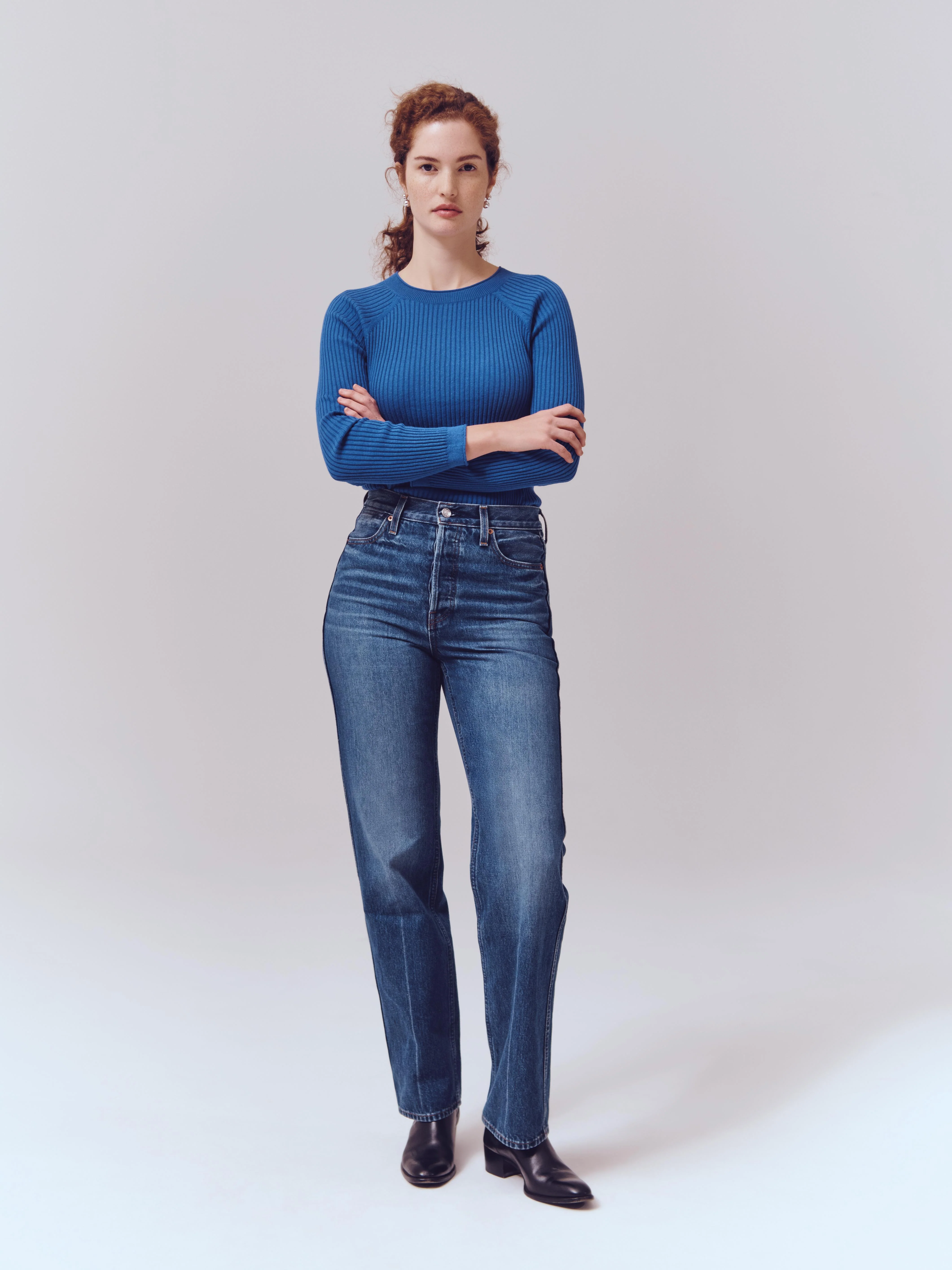 Carla High Rise Straight Jean - Image 7