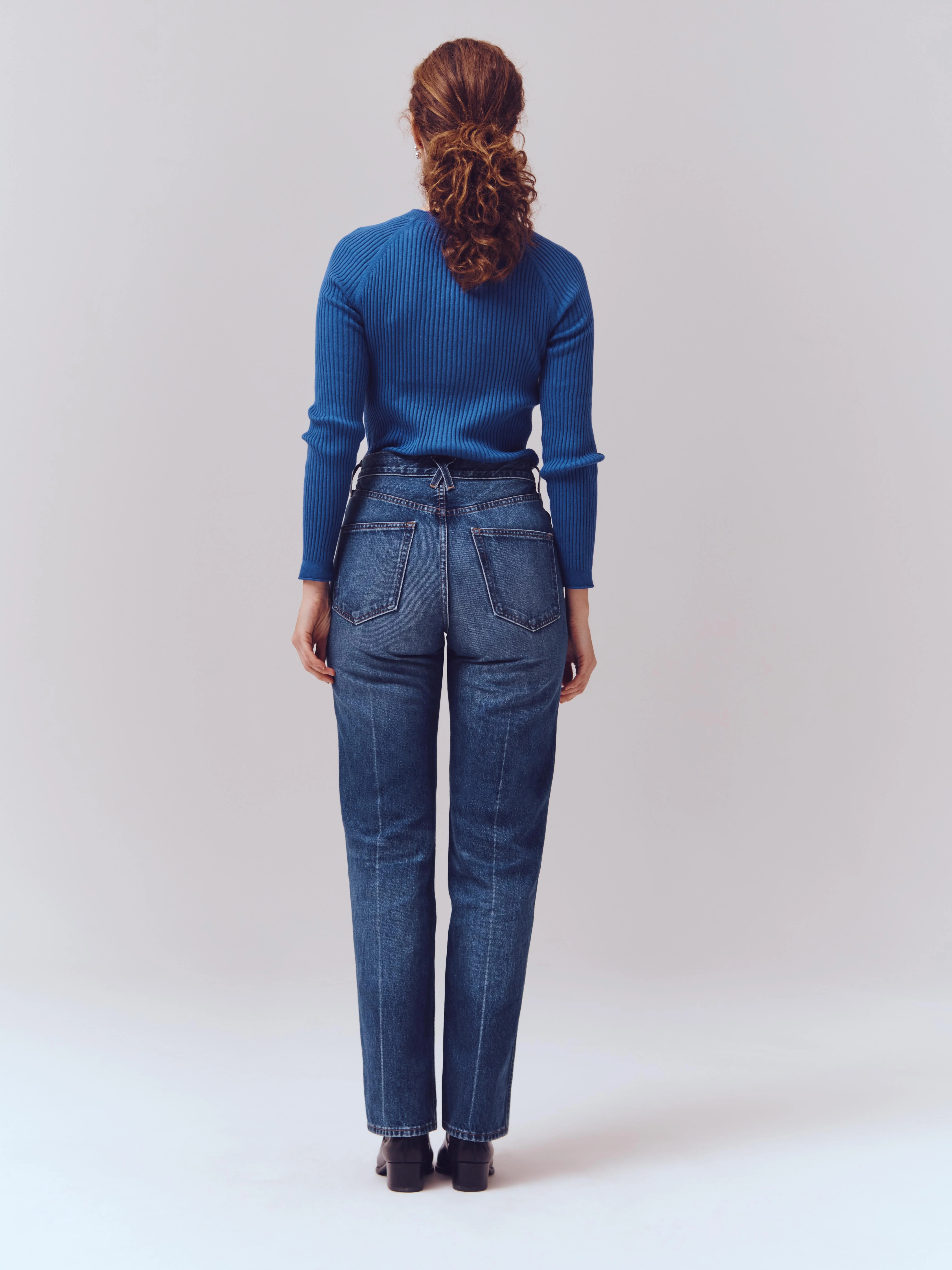 Carla High Rise Straight Jean - Image 9