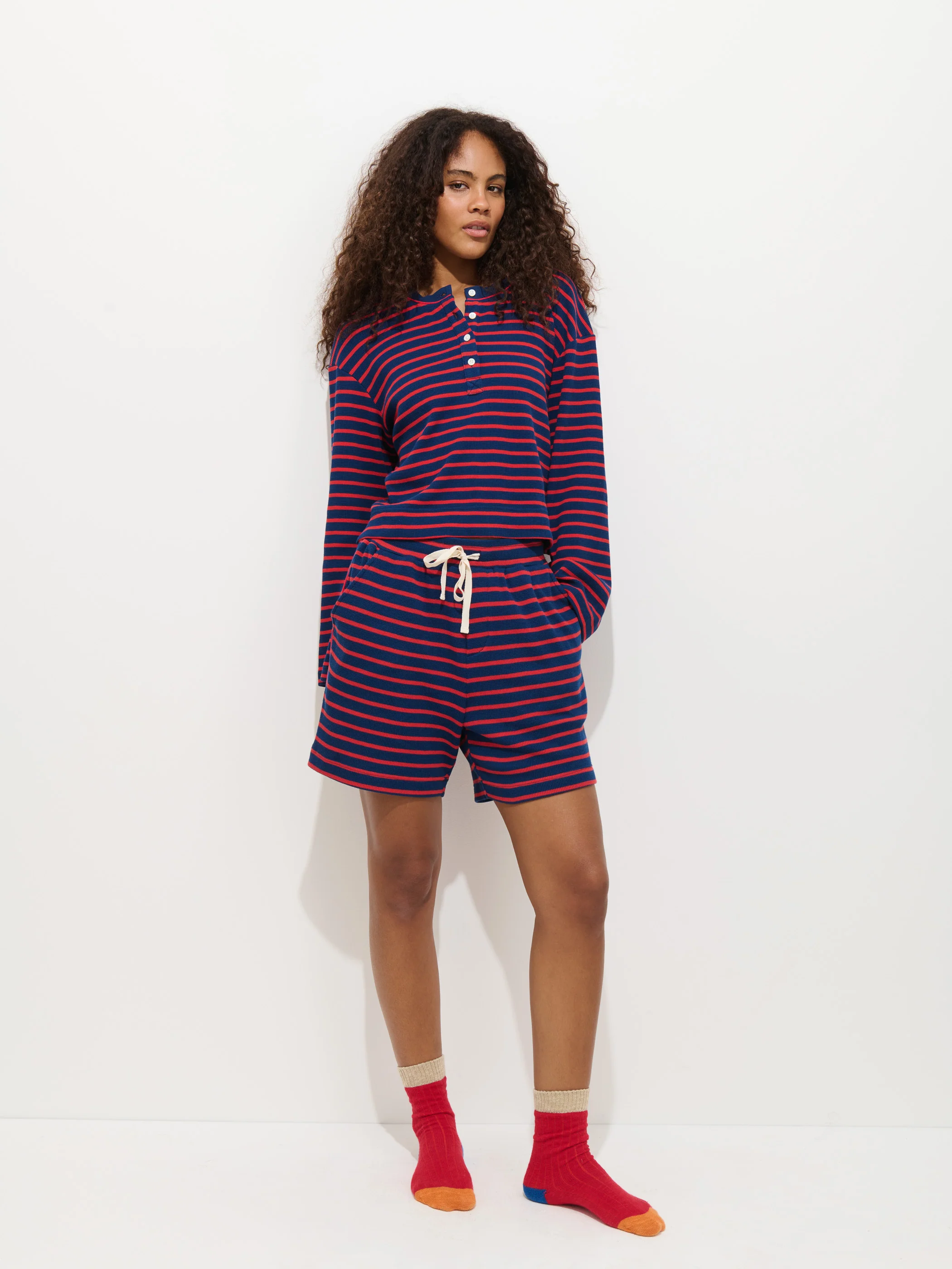 The Striped Waffle Sleeping Henley - Image 3