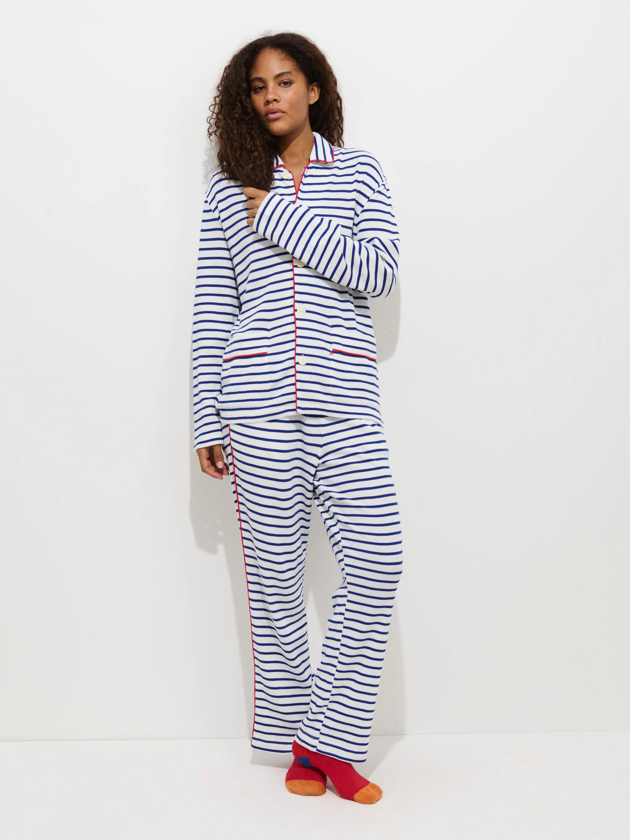 The Striped Waffle Sleeping Shirt - Image 4