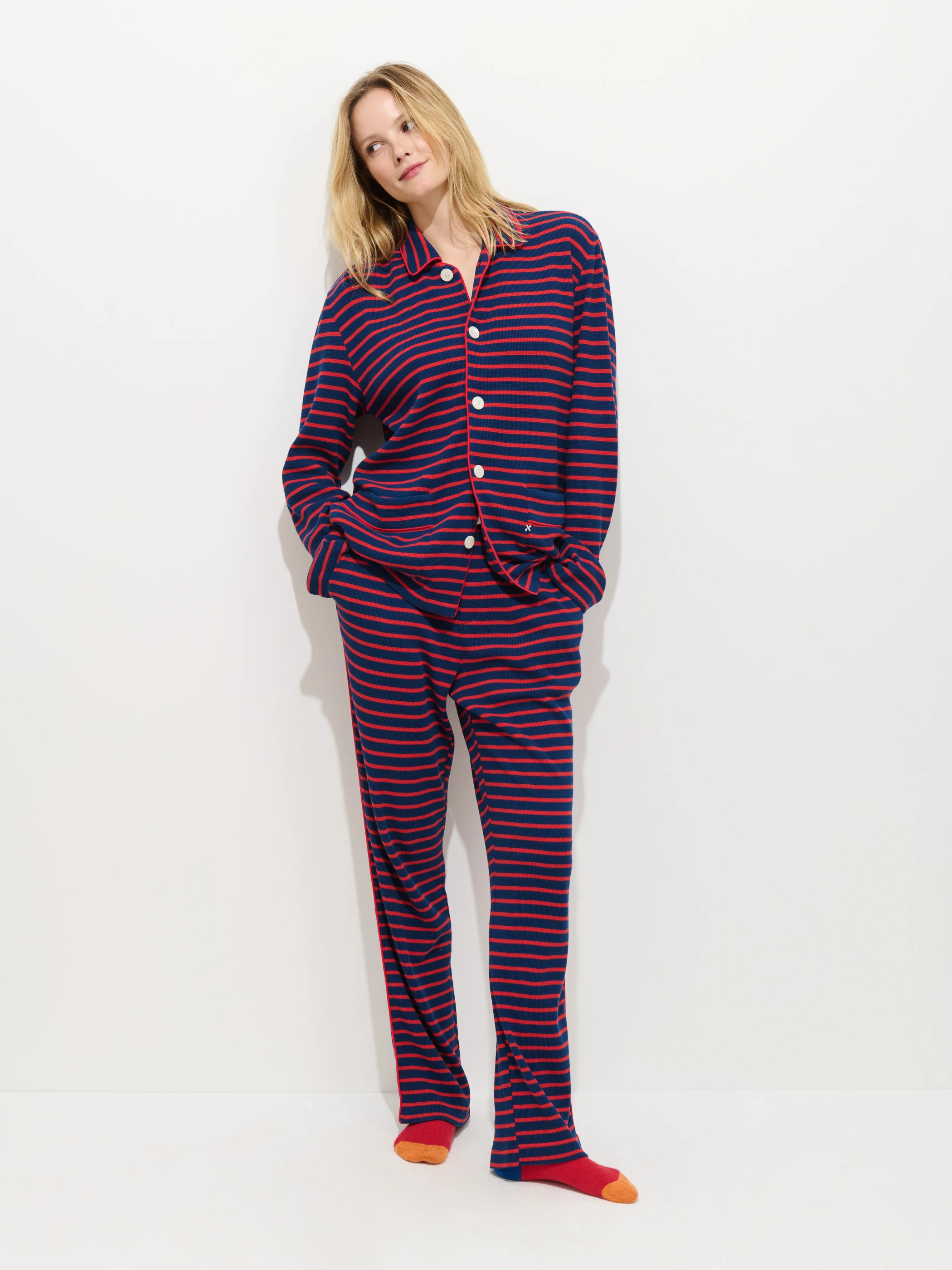 The Striped Waffle Sleeping Shirt - Image 4