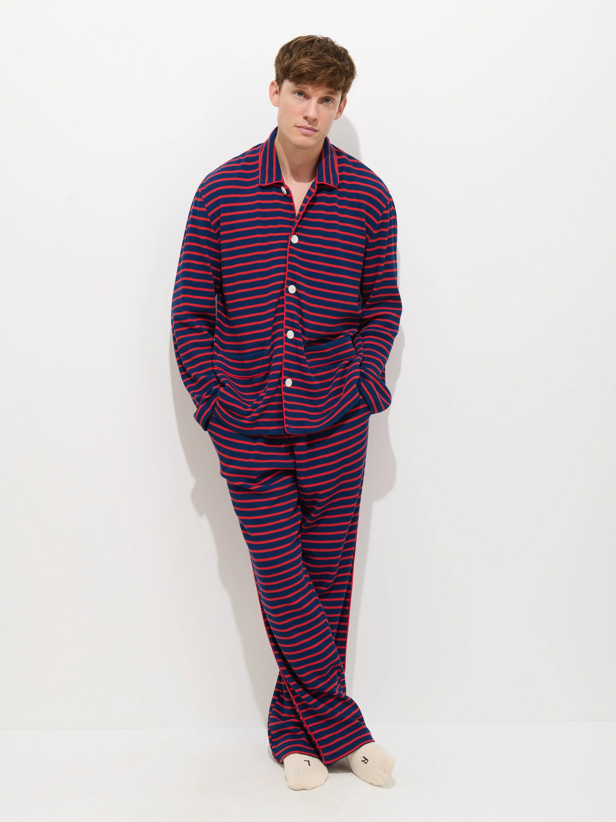 The Striped Waffle Sleeping Shirt - Image 5