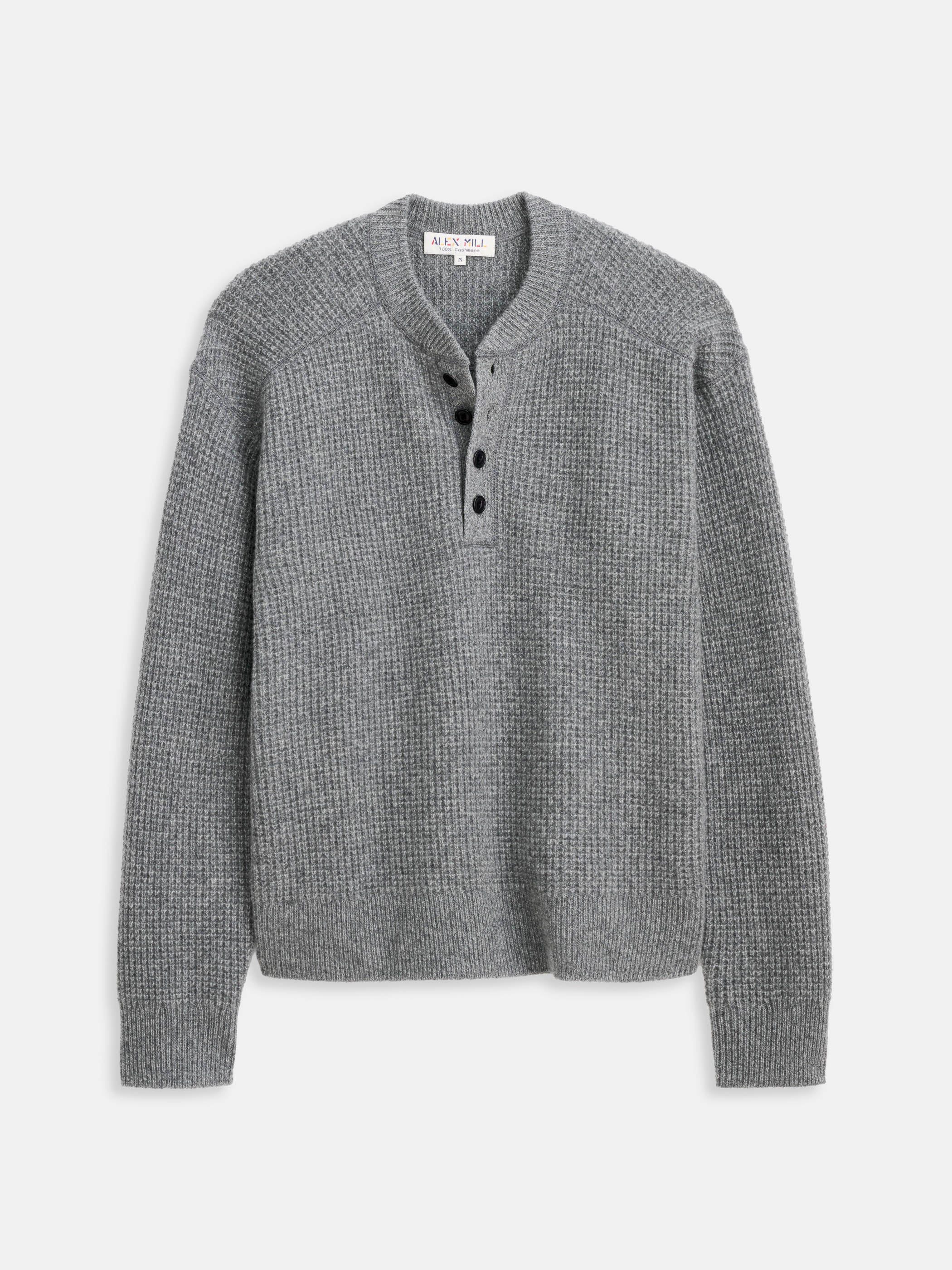 Waffle Henley In Cashmere