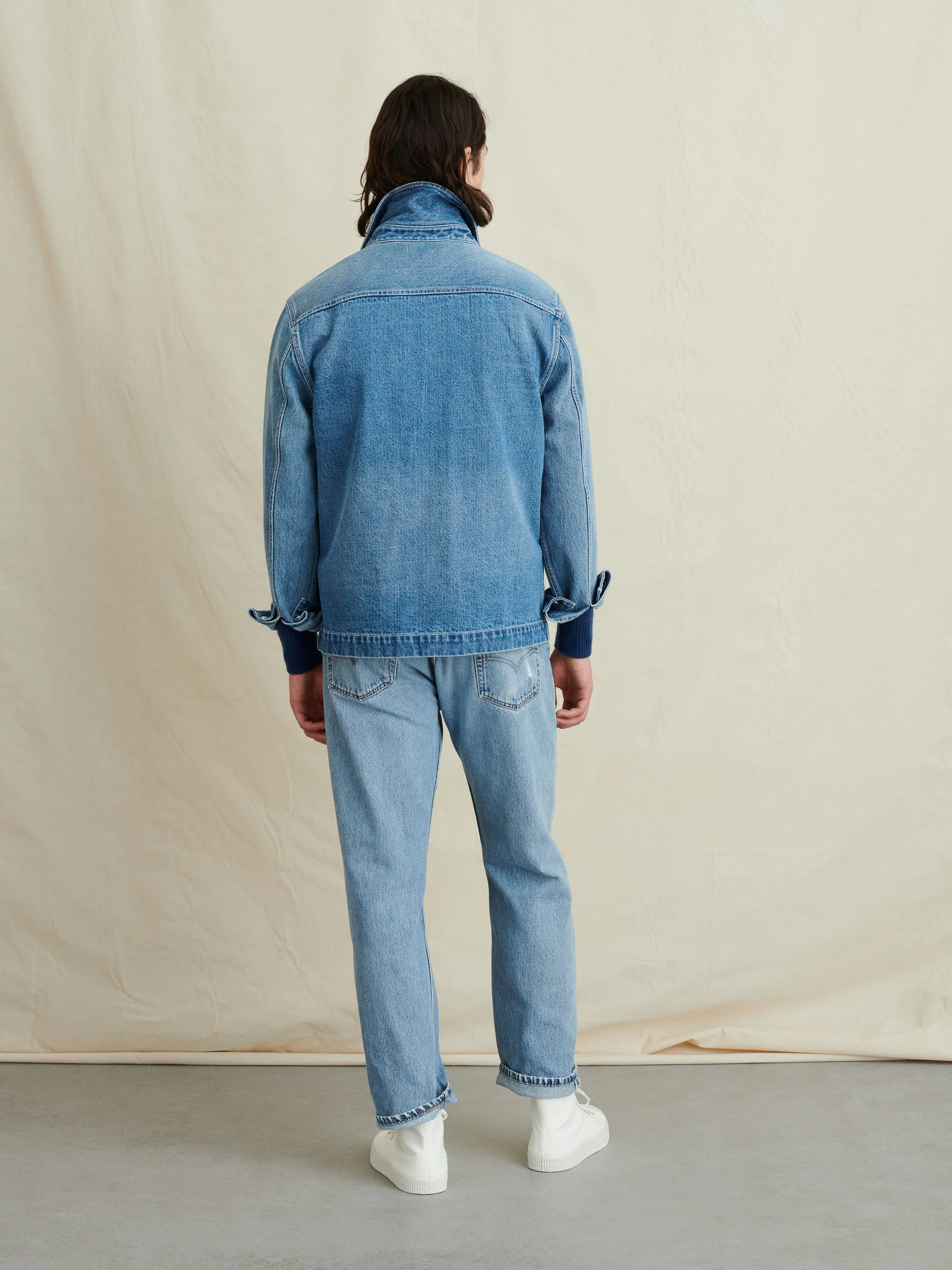 Work Jacket in Vintage Wash Denim - Image 10