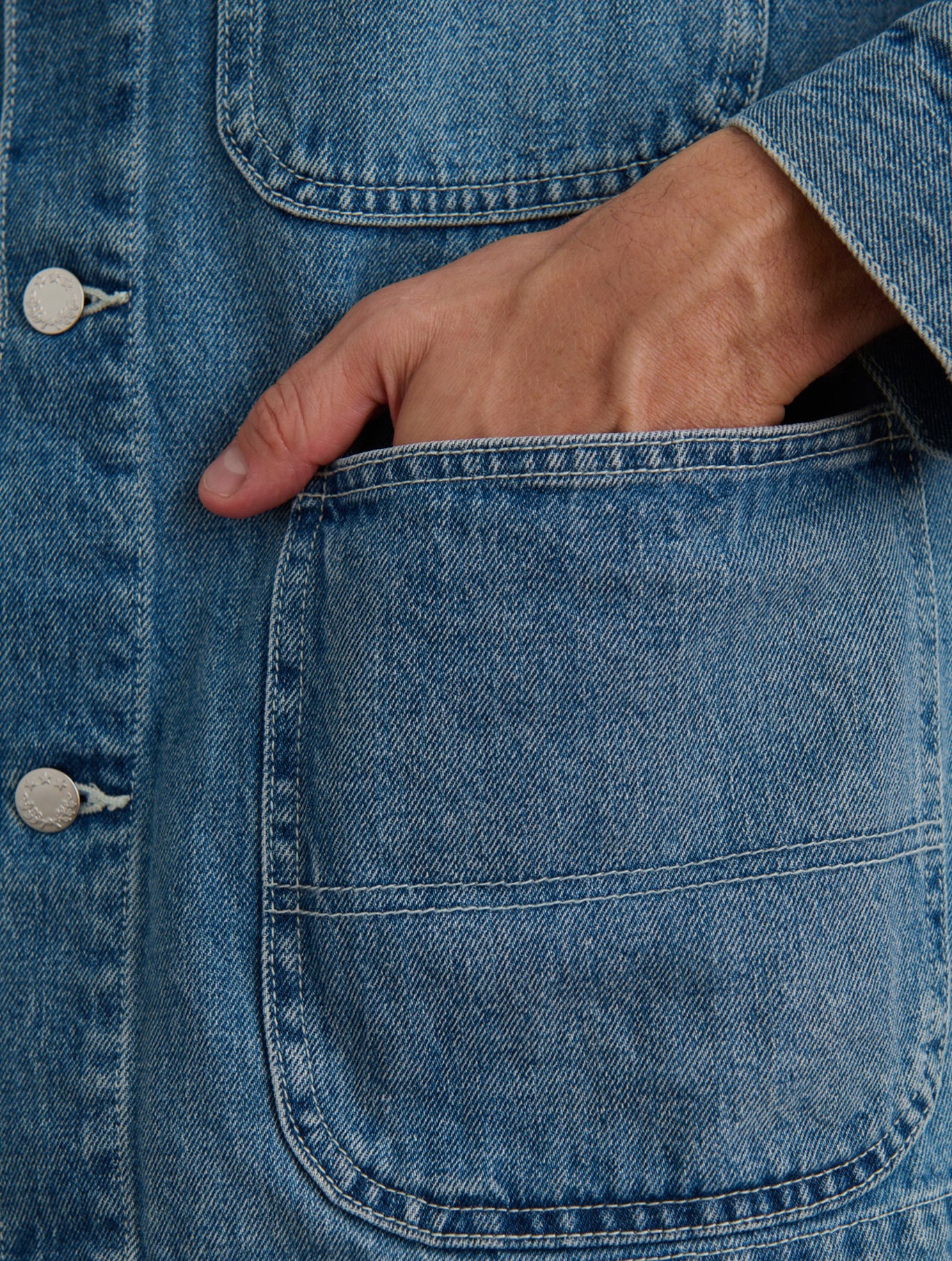 Work Jacket in Vintage Wash Denim - Image 11