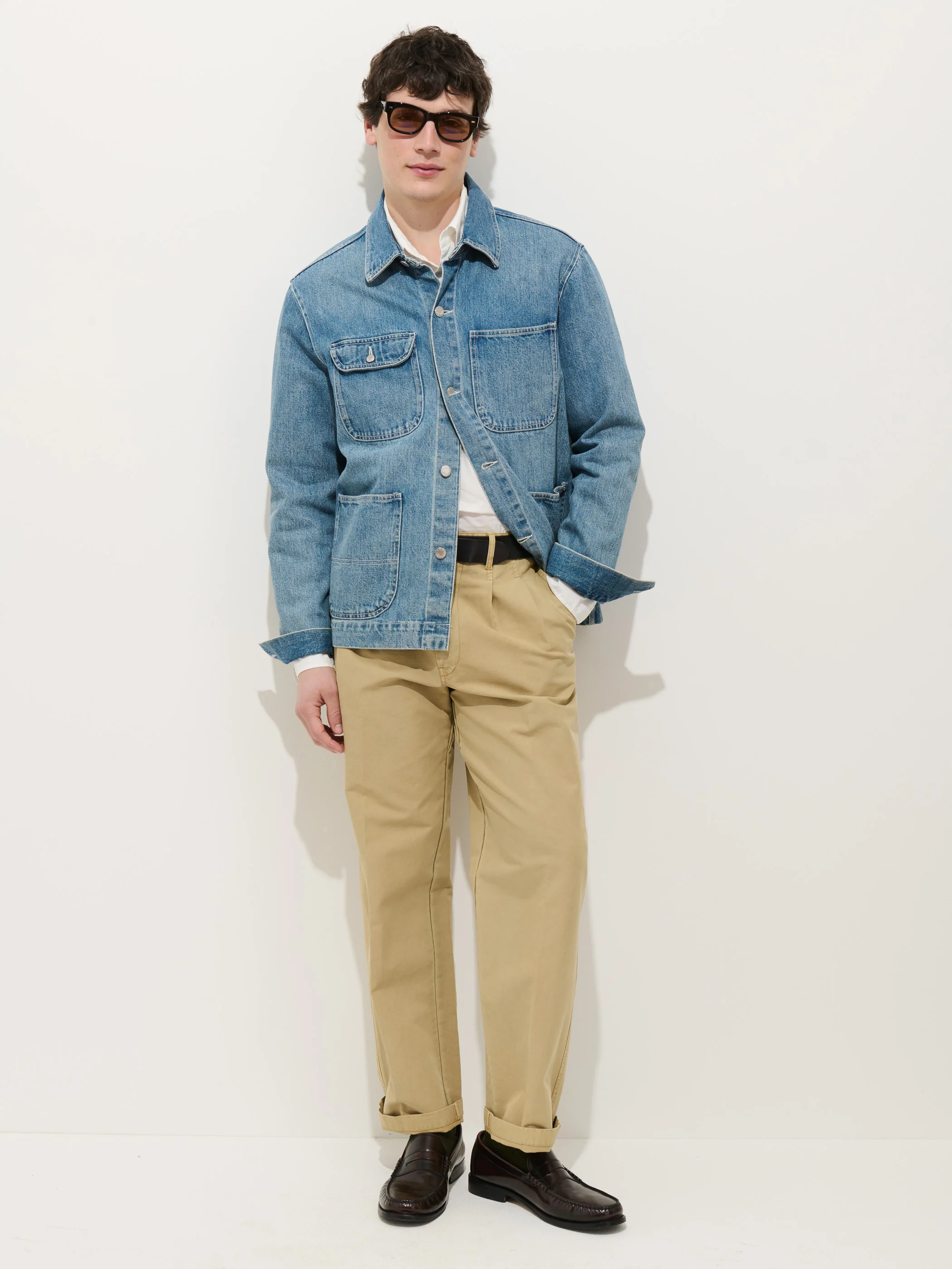 Work Jacket in Vintage Wash Denim - Image 3