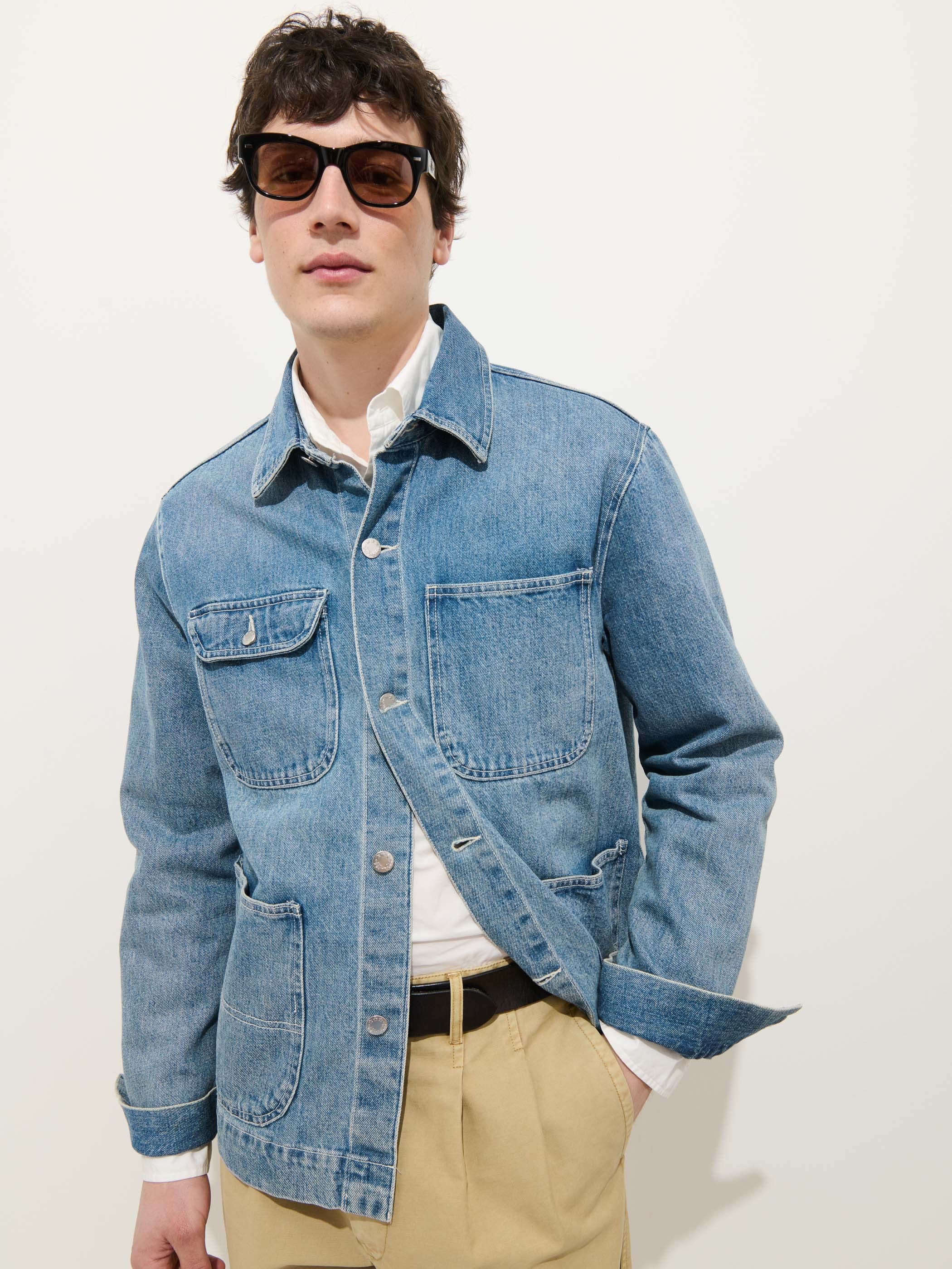 Work Jacket in Vintage Wash Denim - Image 5