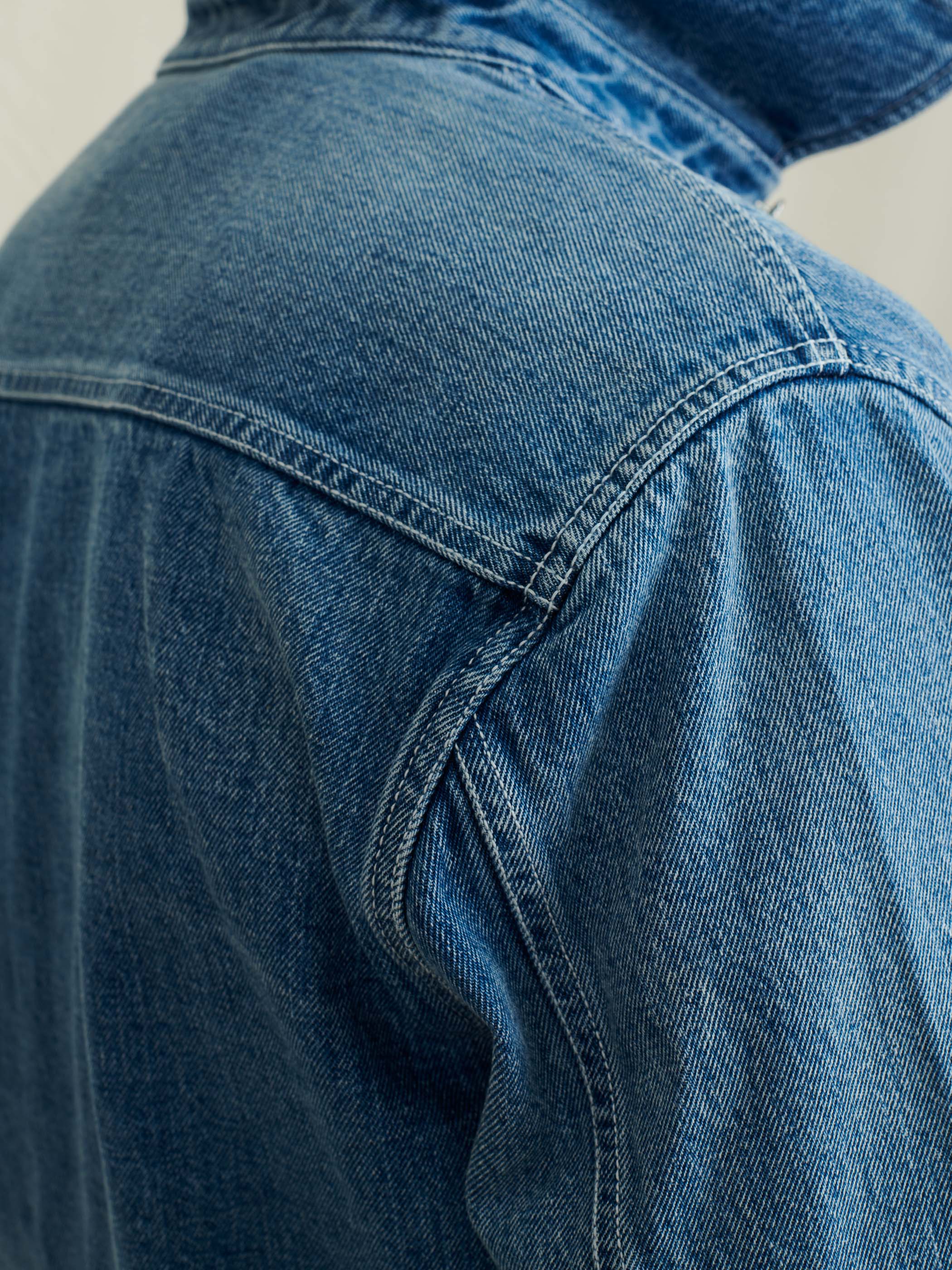Work Jacket in Vintage Wash Denim - Image 8